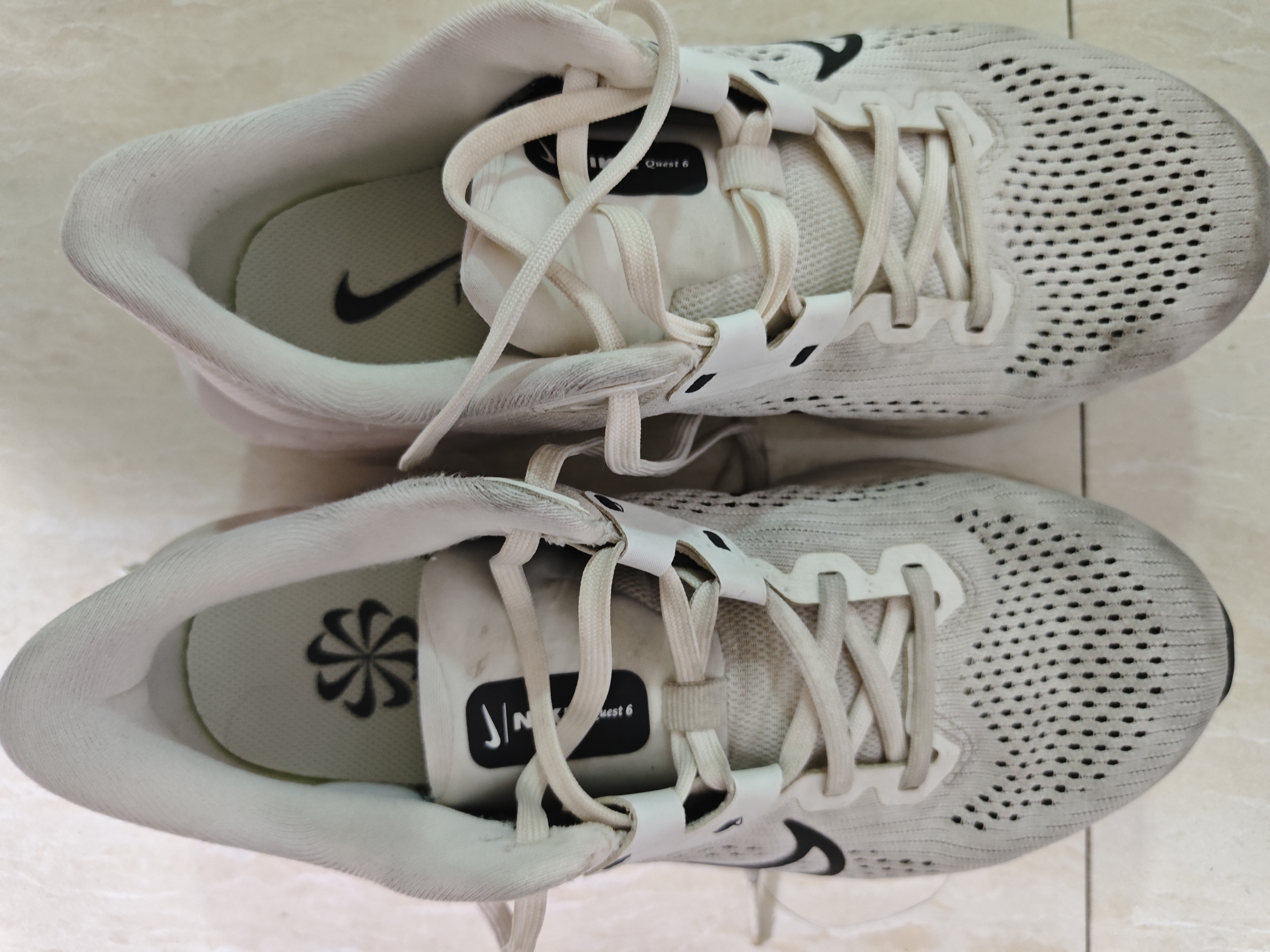 耐克NIKE男子跑步鞋 NIKE QUEST 6 运动鞋FD6033-007白40 实拍图