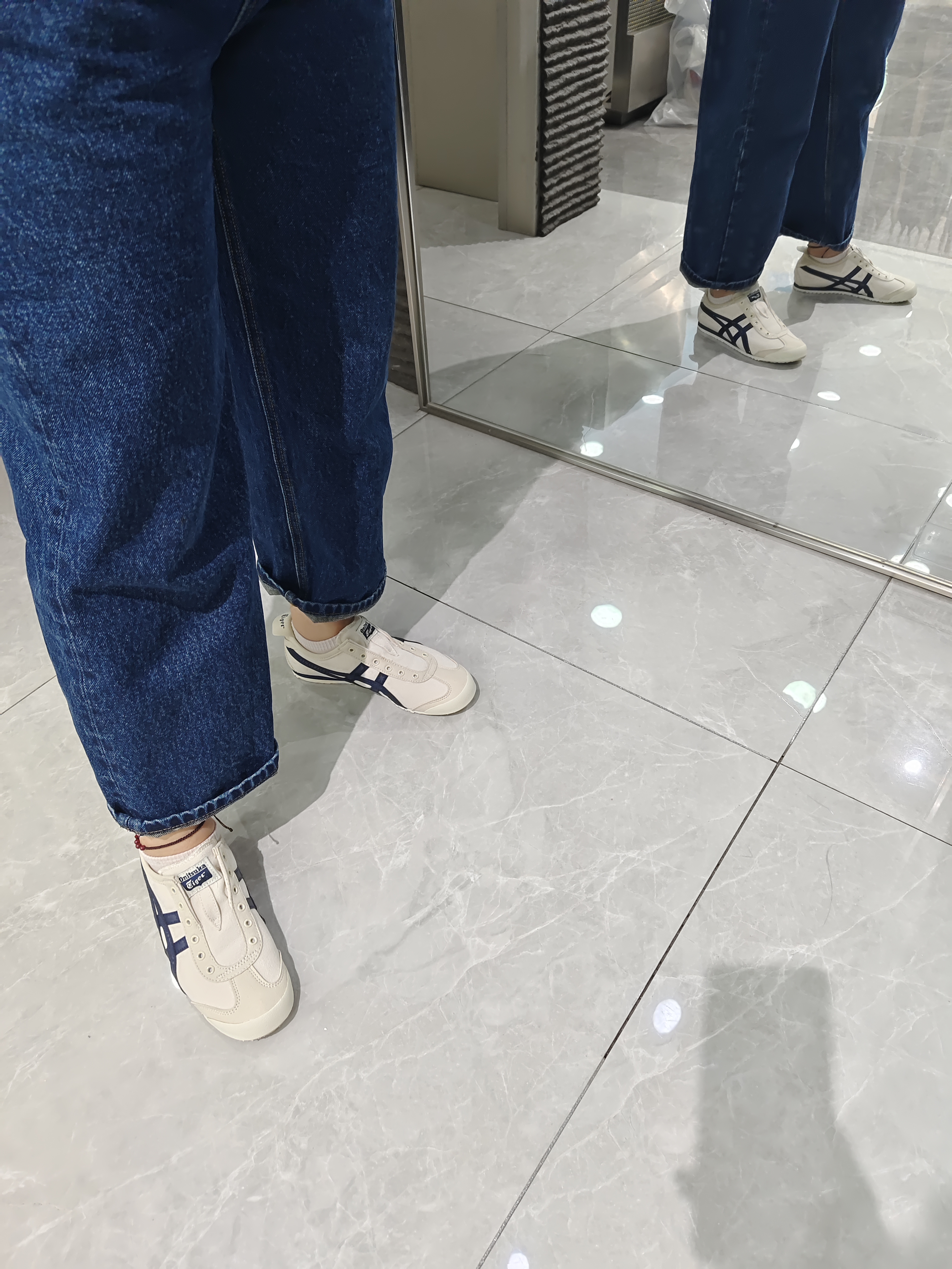 Onitsuka Tiger鬼塚虎MEXICO 66™ SLIP-ON男女帆布一脚蹬懒人鞋 米黄色 37 实拍图