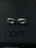 APM Monaco方形迷你小耳环女时尚气质银耳饰 礼物送女友 情人节礼物 迷你方形耳环 晒单实拍图