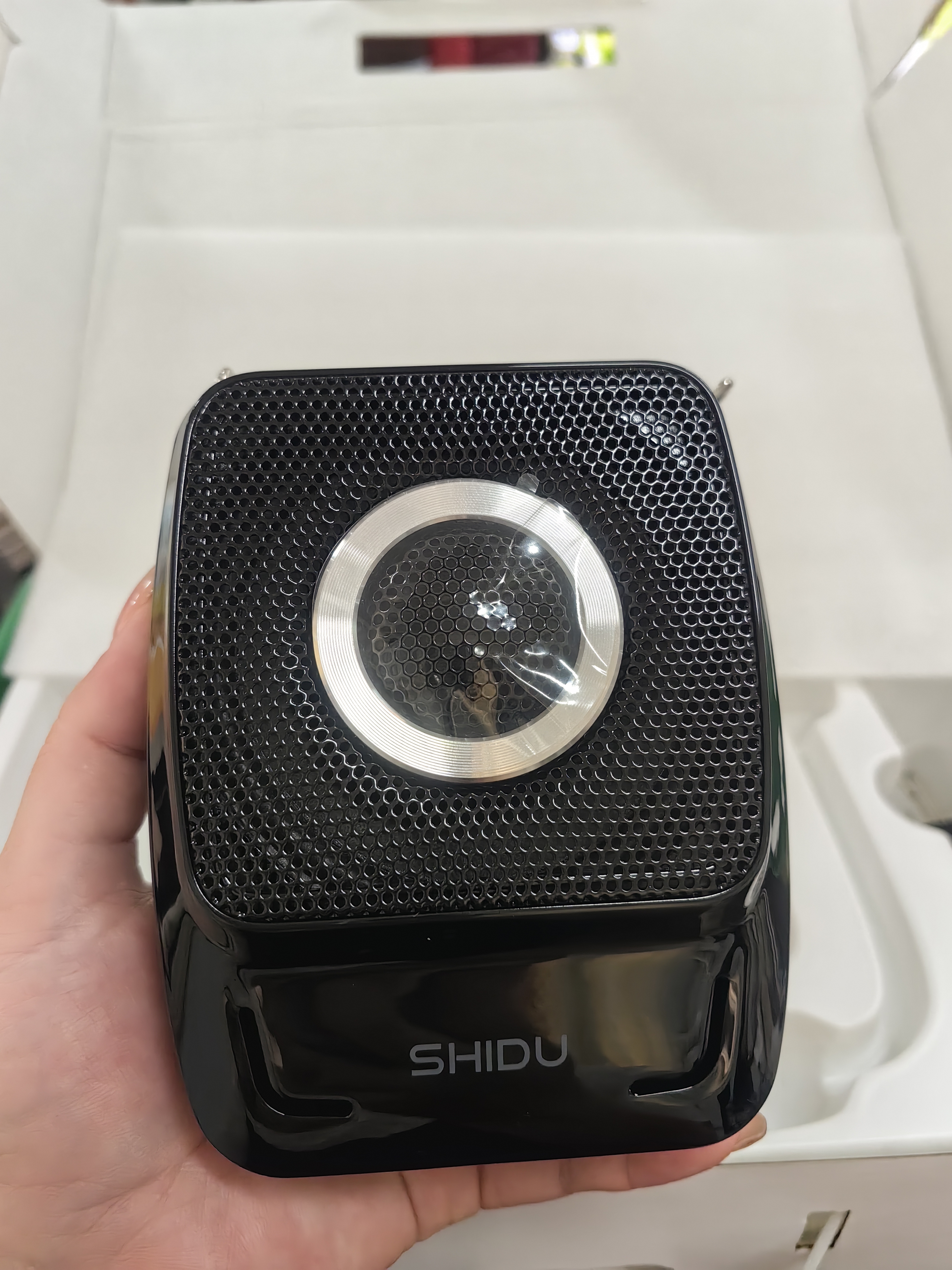 十度（SHIDU）S92小蜜蜂扩音器教师专用无线领夹麦克风讲课上课户外蓝牙扩音头戴手持播放喊话器大音量教师礼物 【经典黑】单话筒+单头戴 【教师力荐】 实拍图