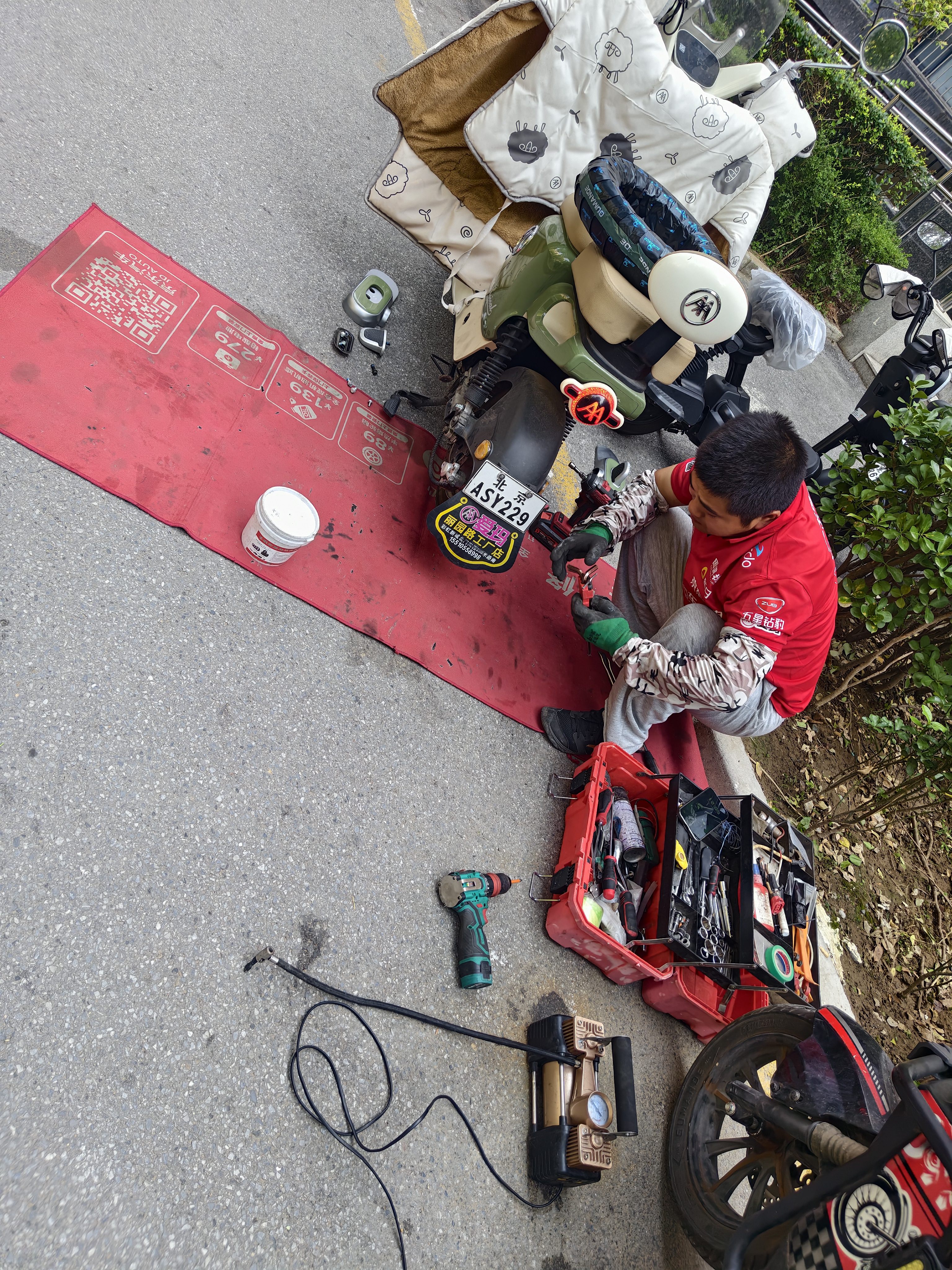 固满德龙腾四海摩托车90/90-10寸电动车半热熔真空轮胎【免费上门安装】 实拍图
