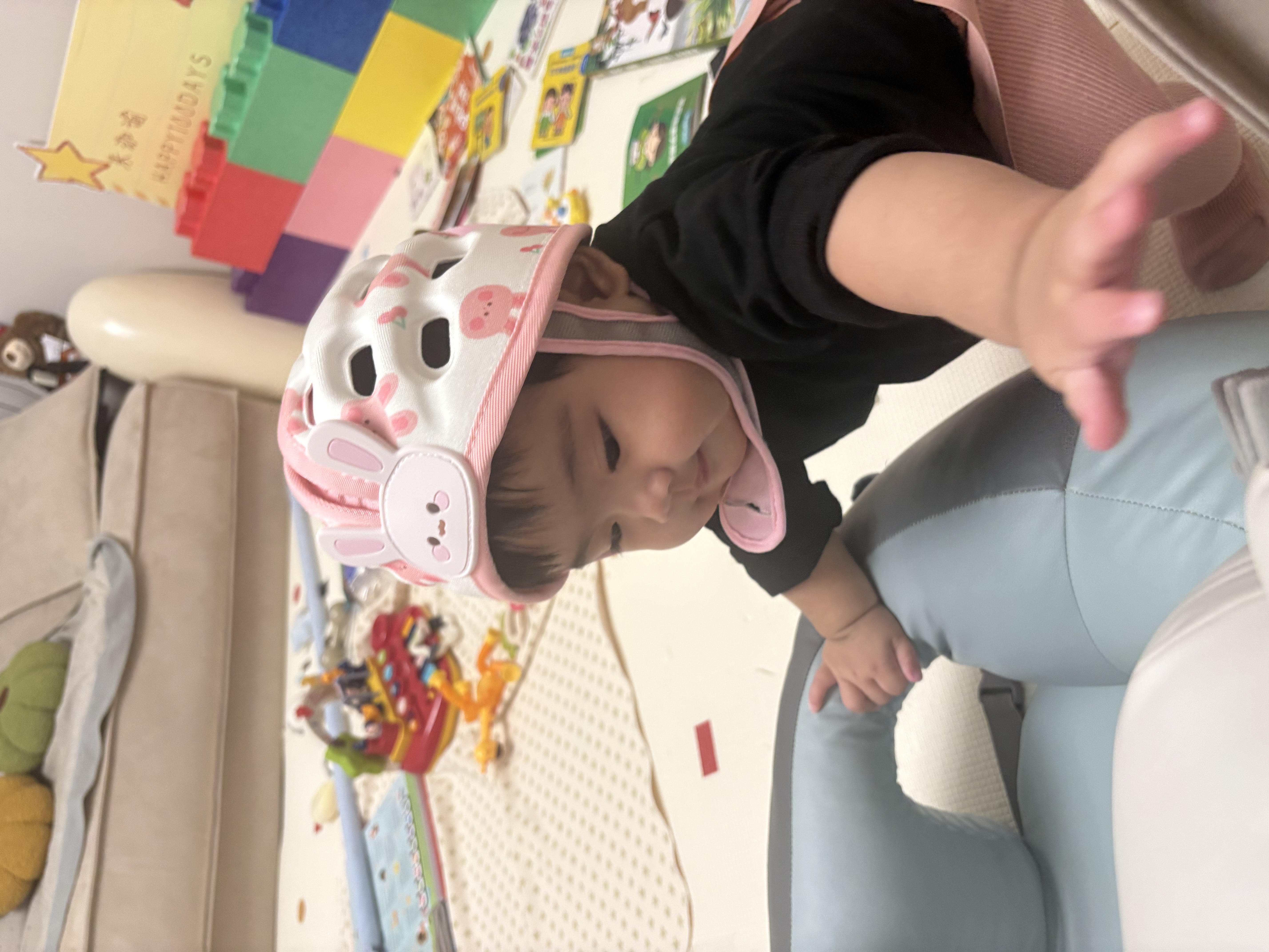 科巢（scoornest）婴儿防摔护头神器宝宝学步防撞头盔儿童学走路安全帽头部保护夏季 实拍图