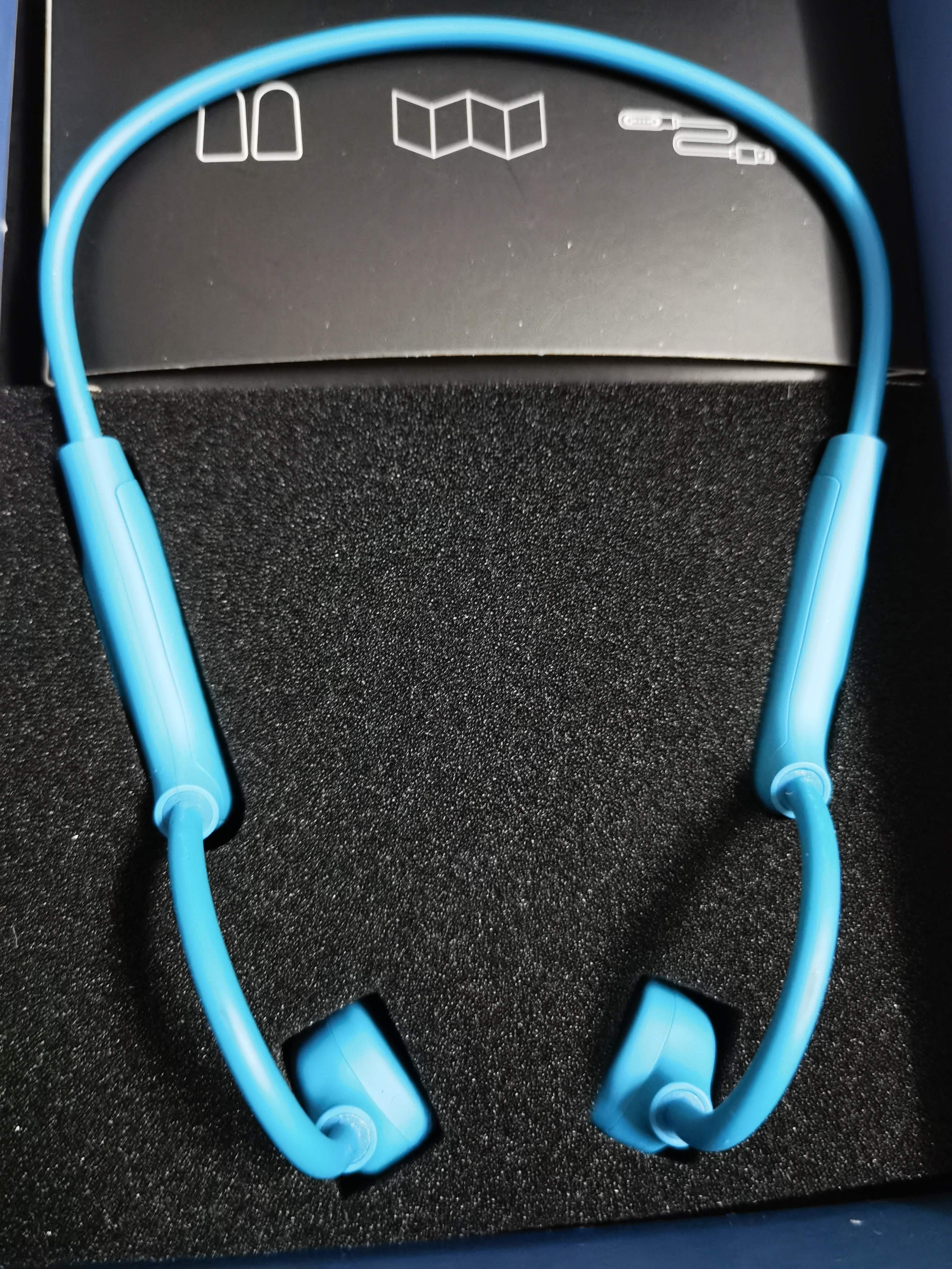 南卡（NANK）骨传导蓝牙耳机Runner CC4真无线不入耳开放式挂耳运动跑步骑行防水超长续航 蓝色（自带4GB内存） 实拍图