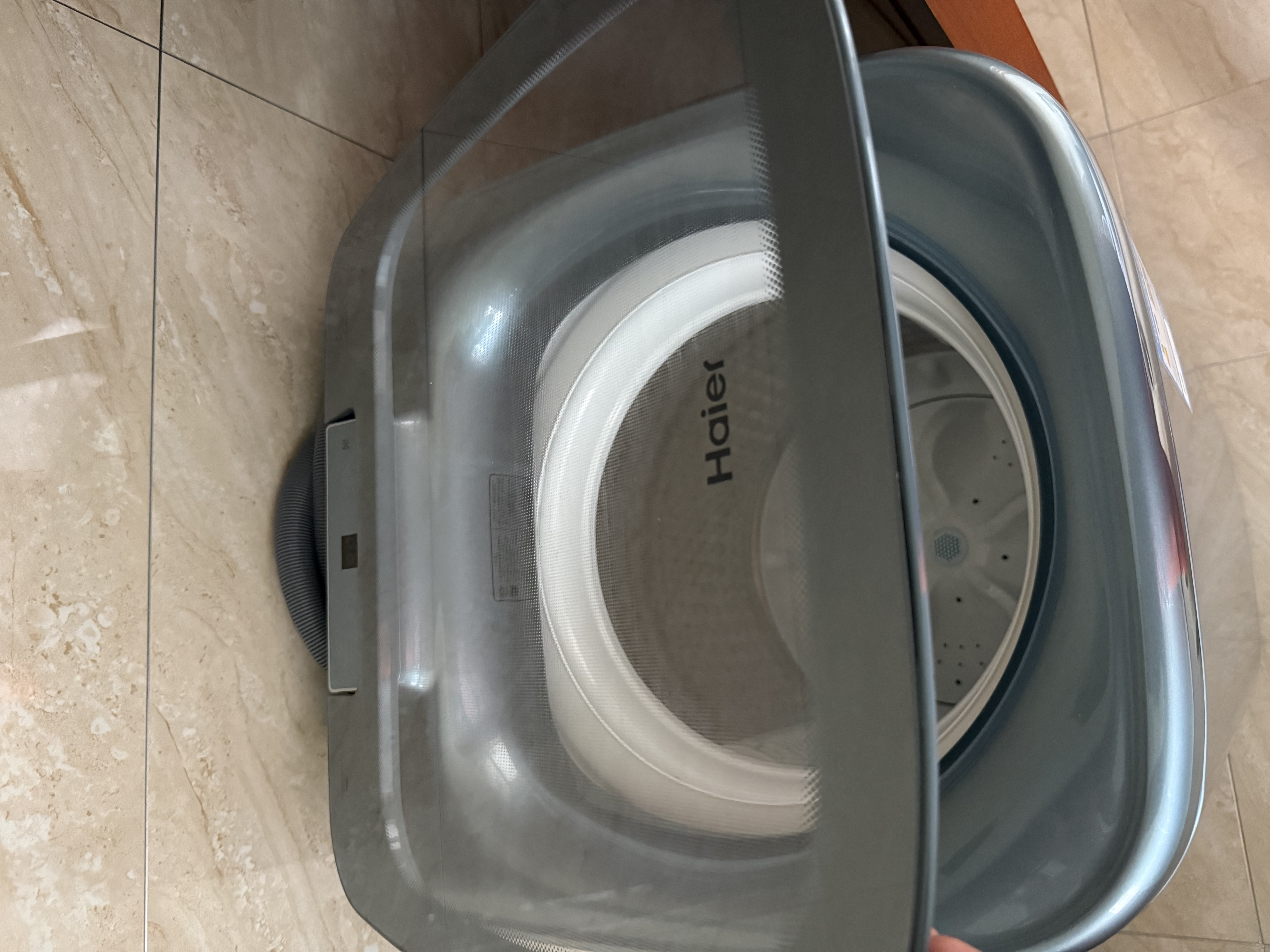 海尔（Haier）波轮洗衣机全自动3公斤/5公斤波轮直驱洗衣机小型内衣袜子儿童婴儿出租屋租房宿舍洗衣机洗脱一体 5公斤B378丨直驱电机+HP电离除菌+自编程波轮 实拍图