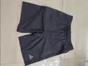 阿迪达斯（adidas）短裤夏季男户外休闲百搭短裤显瘦松紧腰梭织运动五分裤 黑/灰 2XL 实拍图