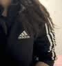 阿迪达斯（adidas）外套男女春季跑步运动立领拉链夹克外套运动服 黑/白 2XL 实拍图