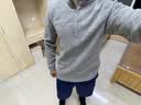 迪卡侬男式山地徒步摇粒绒保暖夹克MH100灰色 4094327 L 实拍图