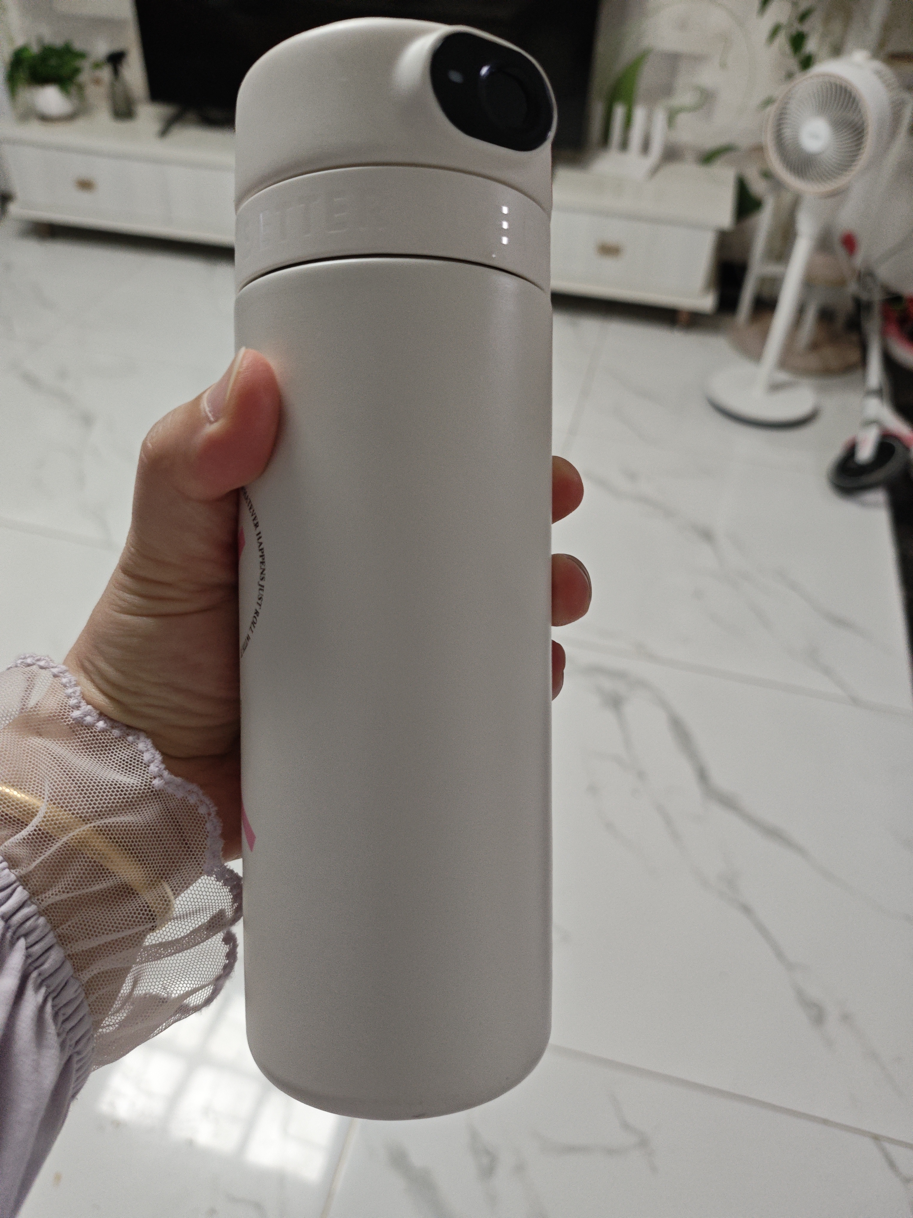富光智能指纹杯解锁密码儿童保温杯学生316L吸管水杯子礼物男女孩水壶 实拍图