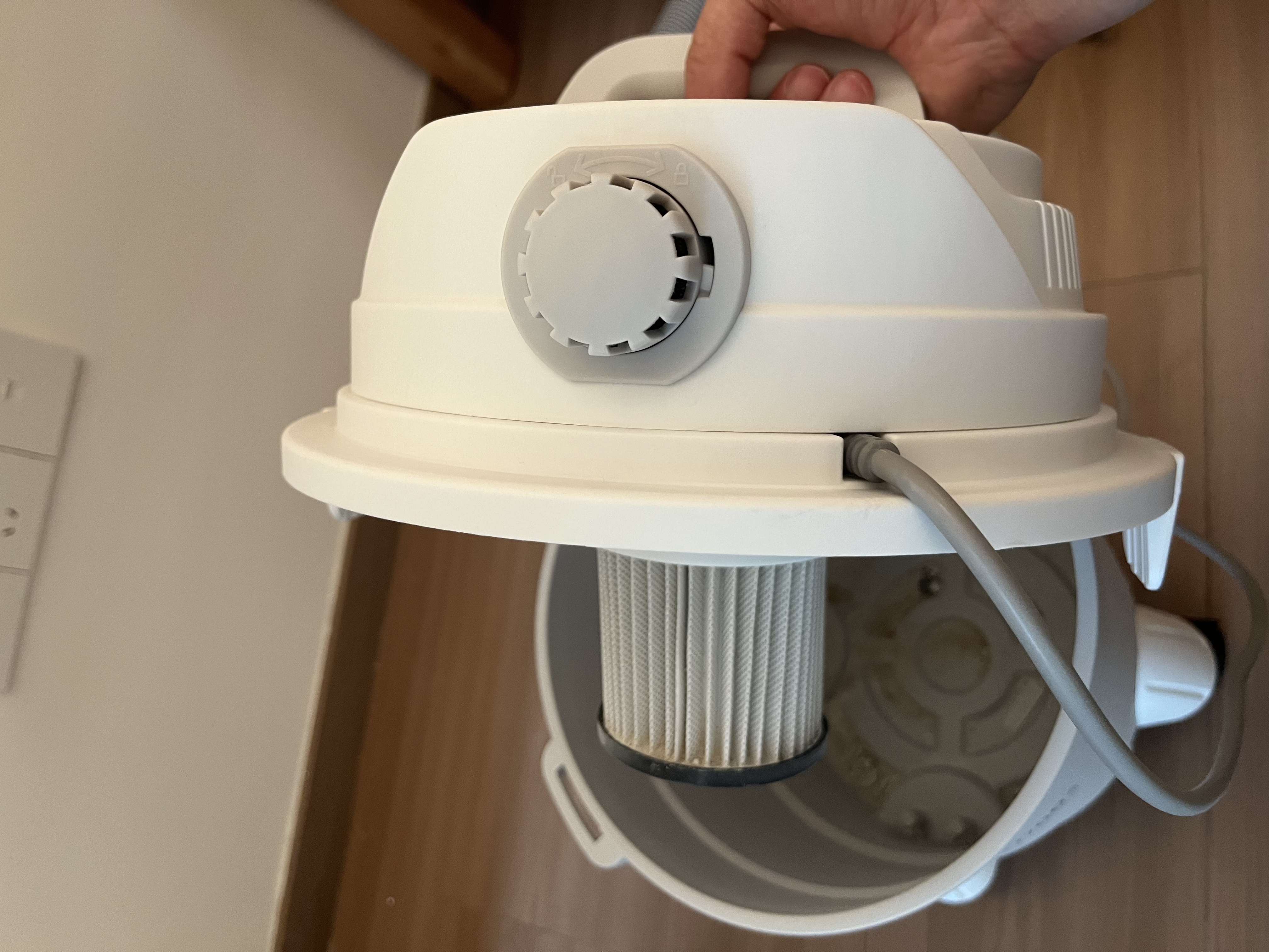 德尔玛（Deerma）TJ700S 桶式吸尘器 开荒装修院子吹灰 家用商用 1200W大功率 3用吸头 实拍图