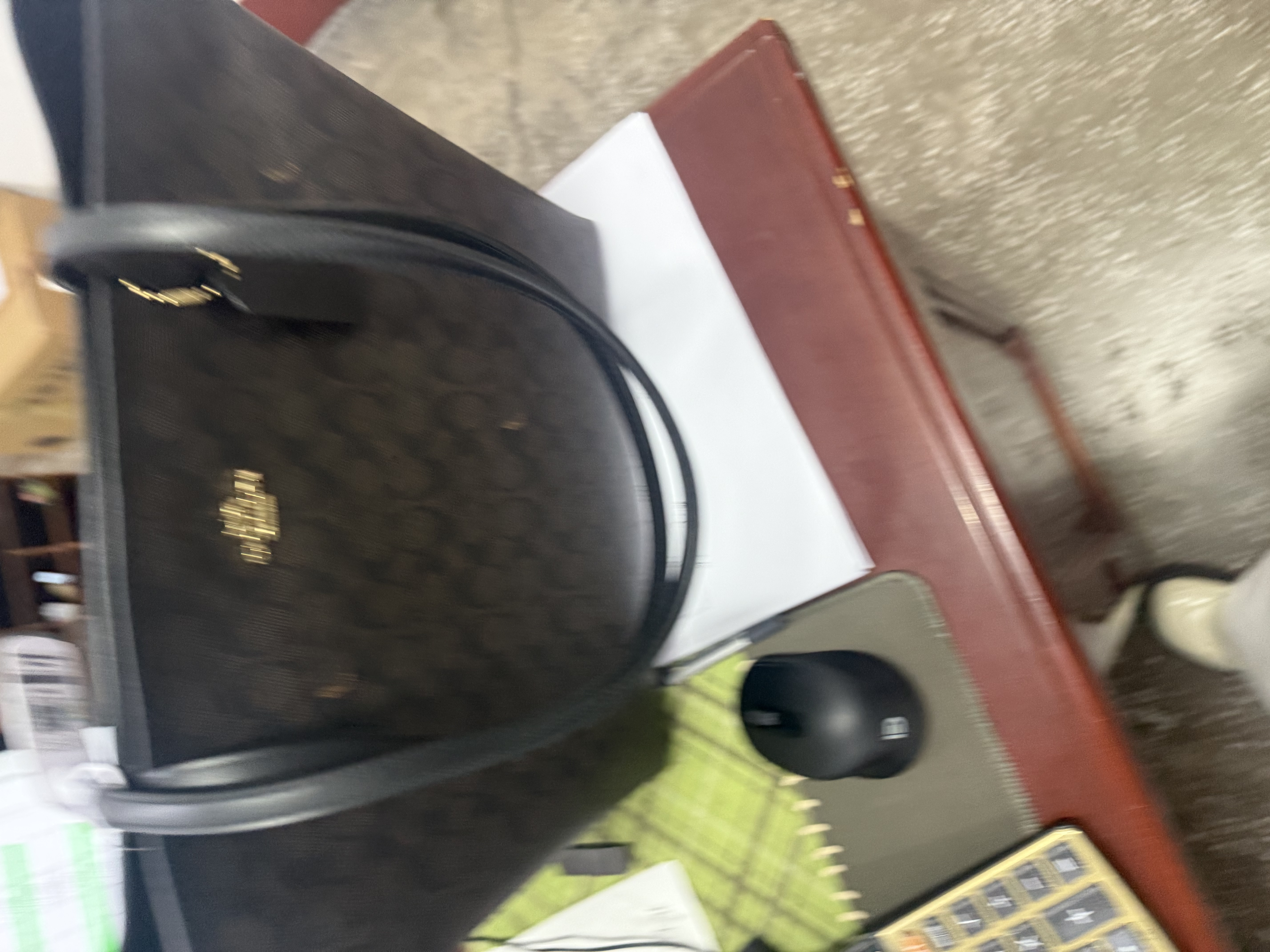 蔻驰（COACH）【品牌直供】女士CITY33大号单肩托特包深棕配黑CV976礼物次日达 实拍图