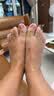 卡骆驰（CROCS）贝雅卡骆班人字拖鞋|205393 白/深蓝-126 37/38(230mm)  实拍图