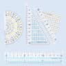 国誉(KOKUYO)学生考试绘图测量套尺(15cm直尺+三角尺*2+量角器)尺子套装 GY-GBA501 实拍图