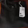 京东京造50支液氨抗皱男士t恤高端短袖男纯棉打底衫内搭夏季新款衣服 黑 L 实拍图