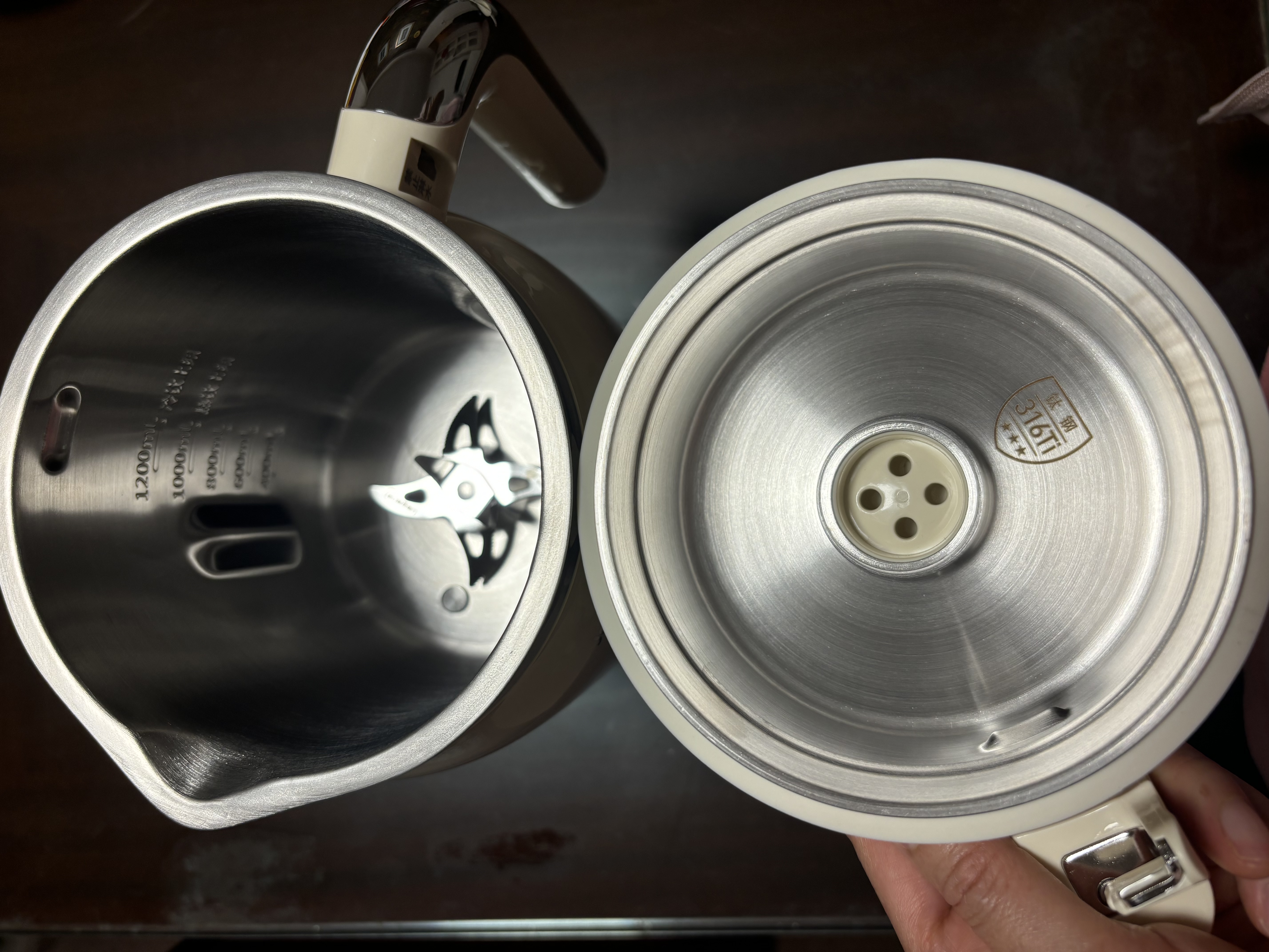 九阳（Joyoung）【美食大赛同款】1.2L大磨王豆浆机316钛钢0涂层变频轻音家用2-4人全自动破壁机免煮免滤PL1180 实拍图