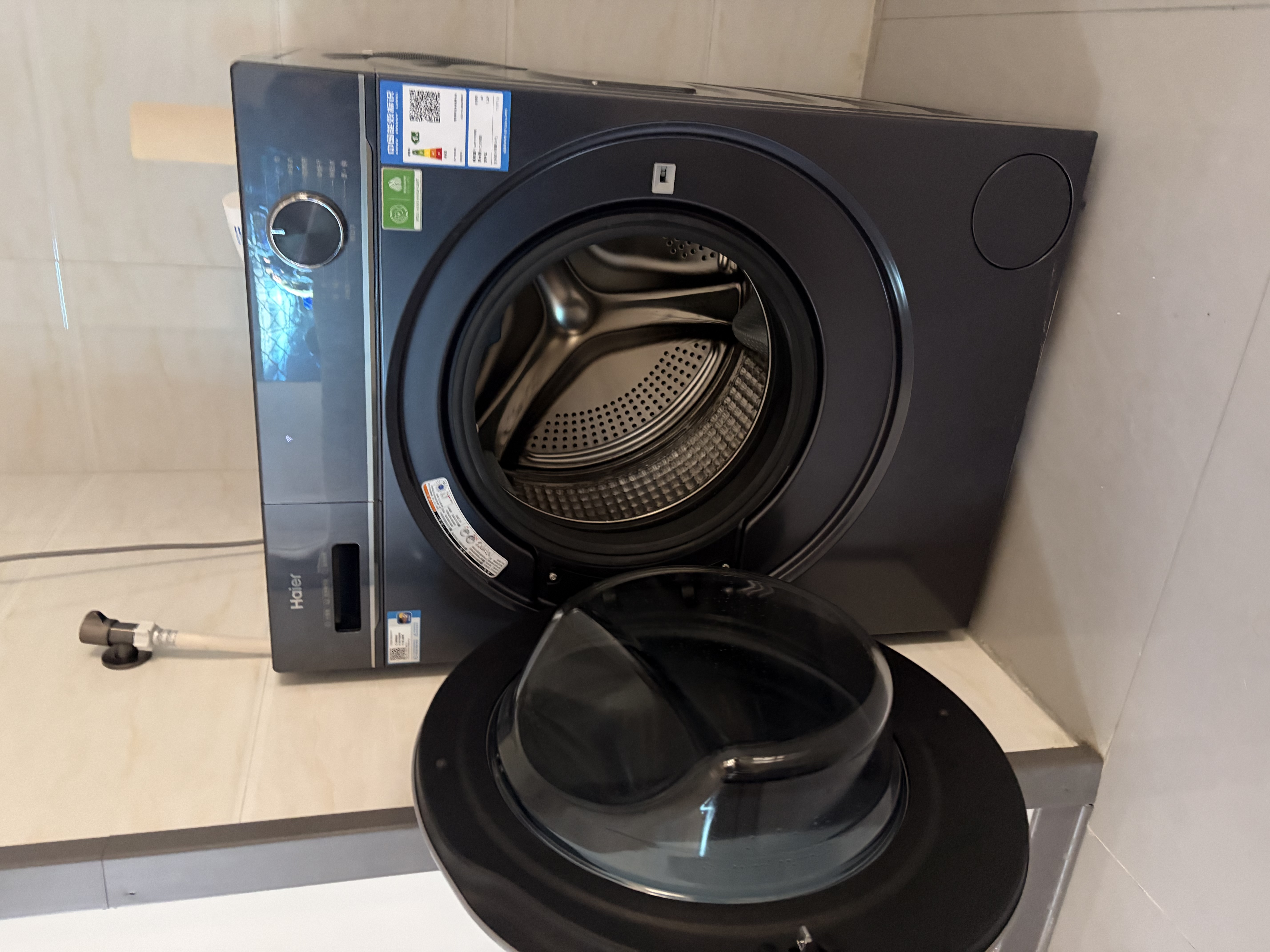 海尔（Haier）【年度机皇云溪4.0顶配款】新品11公斤/10公斤大容量滚筒洗衣机全自动超薄直驱单洗/洗烘一体 换新 【云溪4.0】1.2高洗净比 78E 滚筒洗烘 11kg 实拍图
