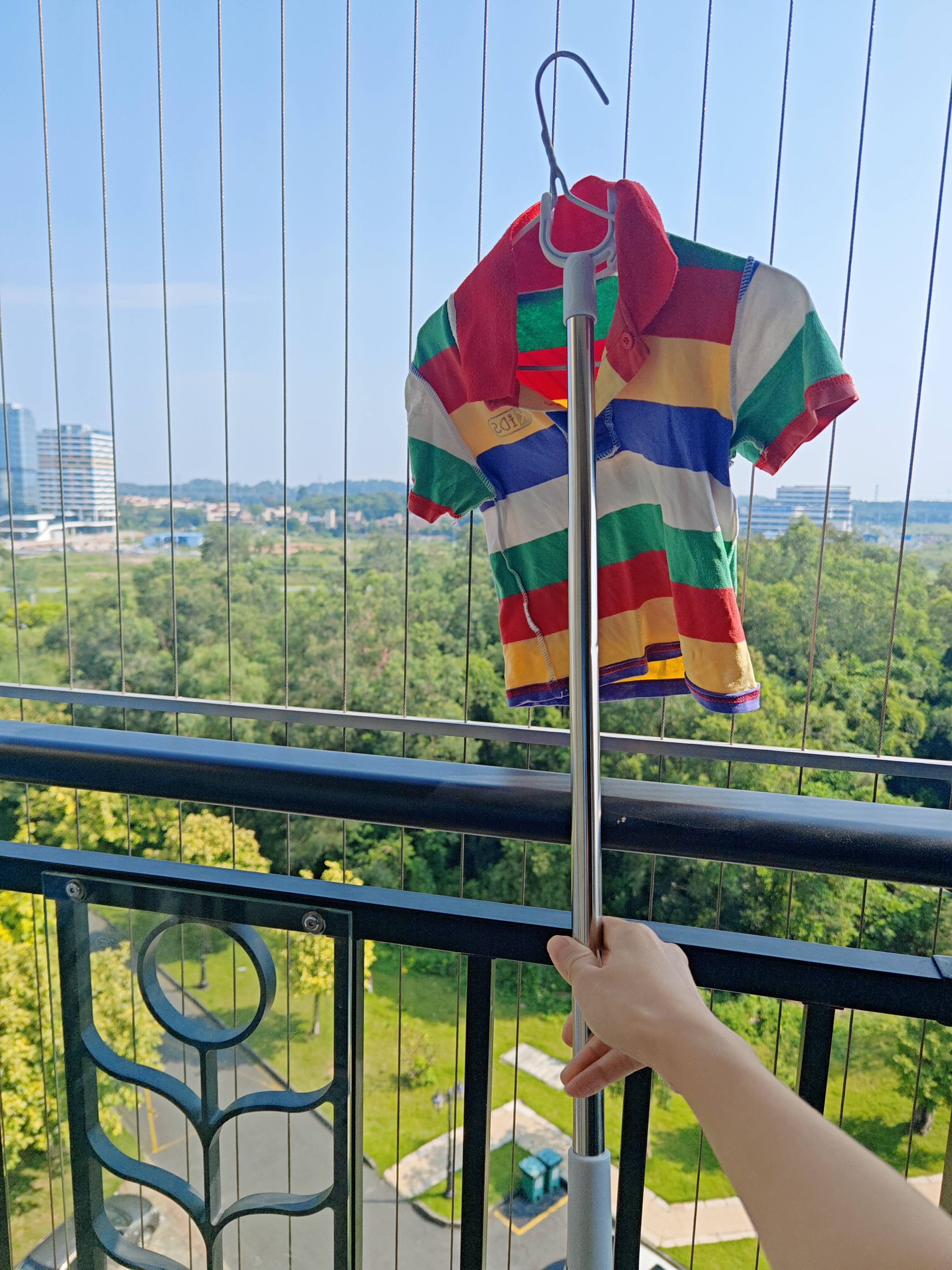 访客（FK）晾衣杆不锈钢衣叉可伸缩晒衣杆取衣挑衣杆加厚加长晾衣叉撑衣杆 实拍图