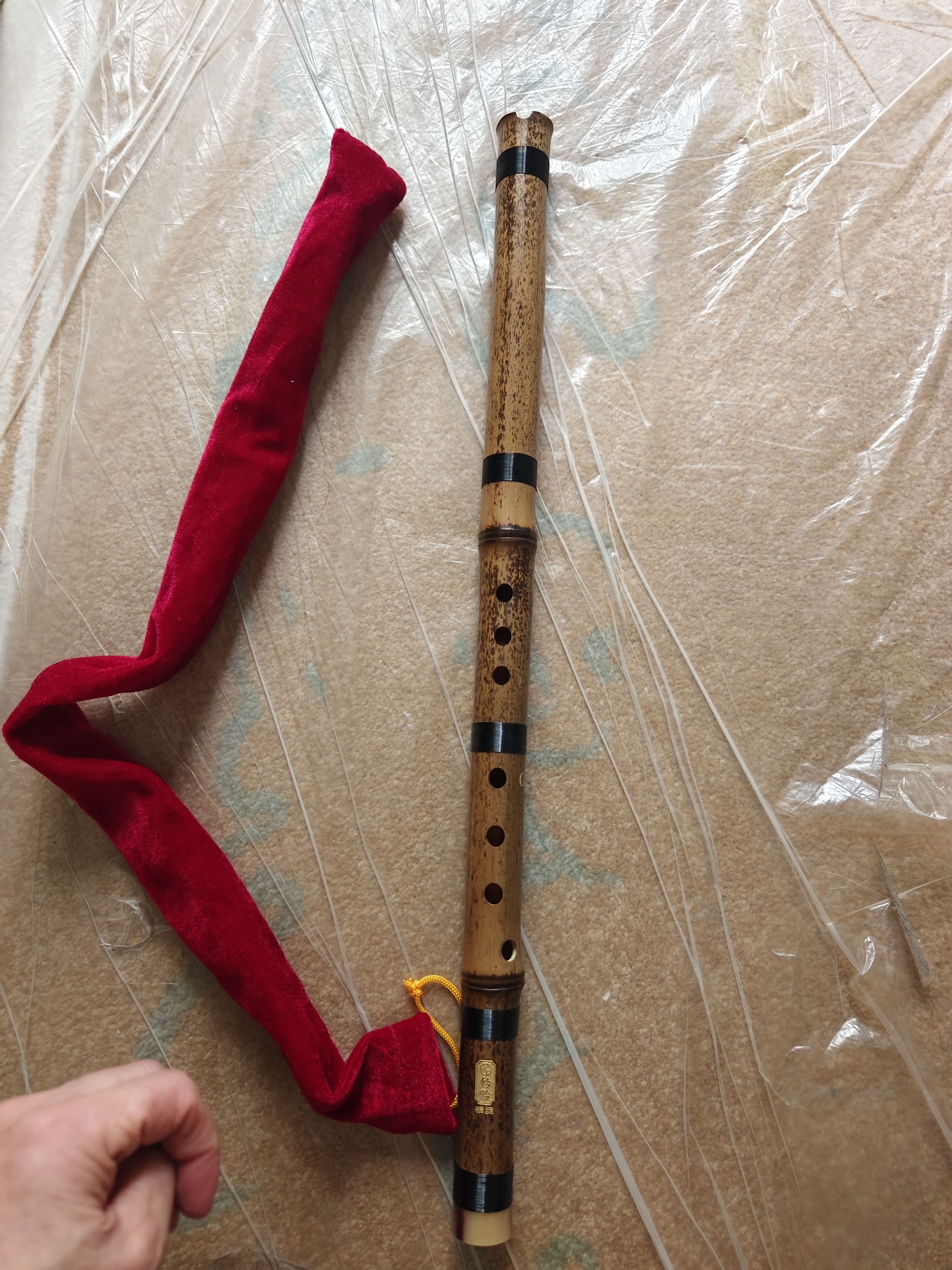 伶吟初学入门成人零基础紫竹洞箫八孔一节素箫短箫 本色 8孔正手G调+箫筒+箫曲谱集 实拍图