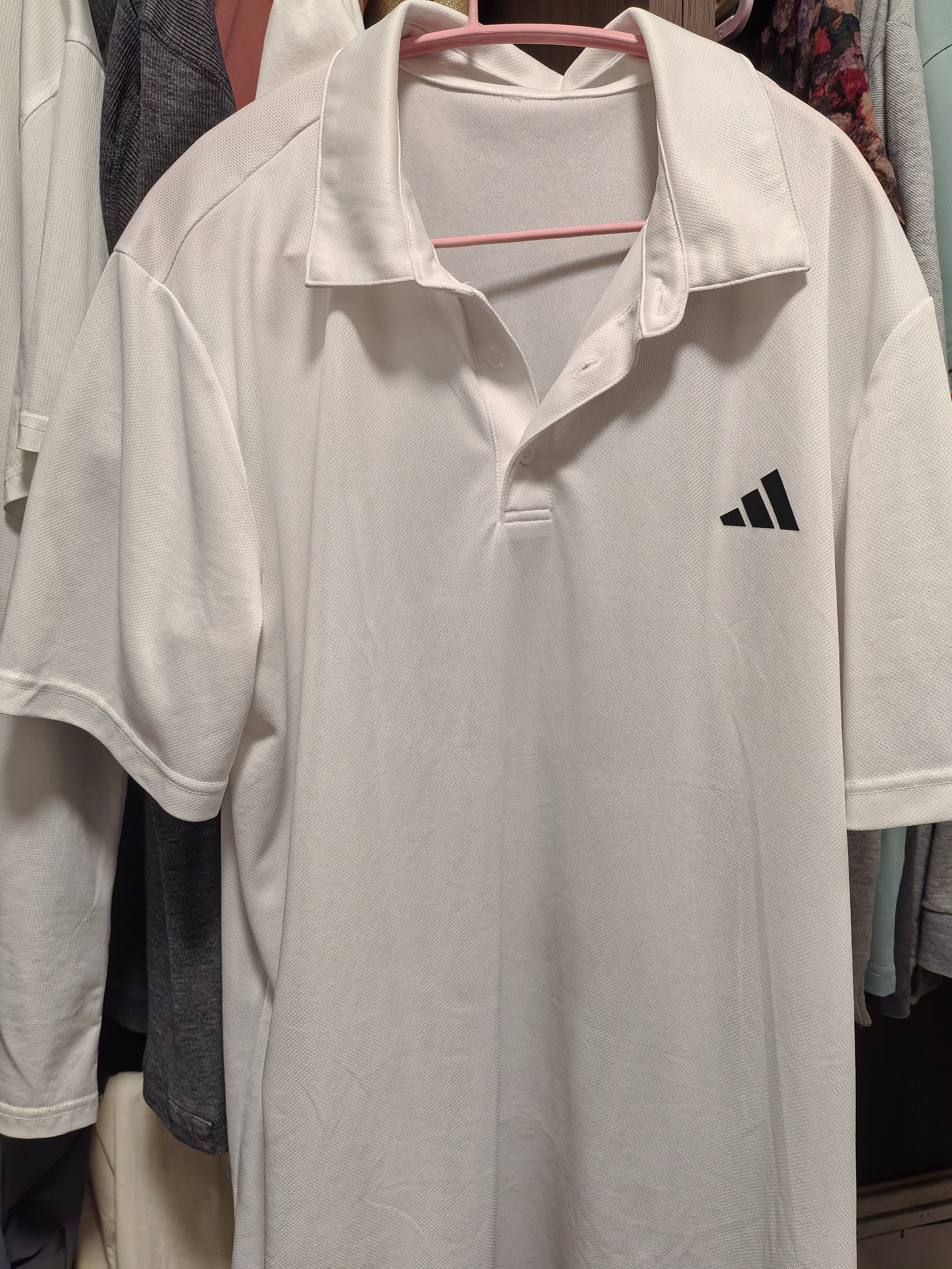 阿迪达斯（adidas）adidas男夏季速干网球运动短袖翻领POLO衫 HR8729 2XL 实拍图