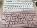 罗技（Logitech）时尚系列K390无线蓝牙键盘 超薄便携  K380升级版 粉色 79键 实拍图