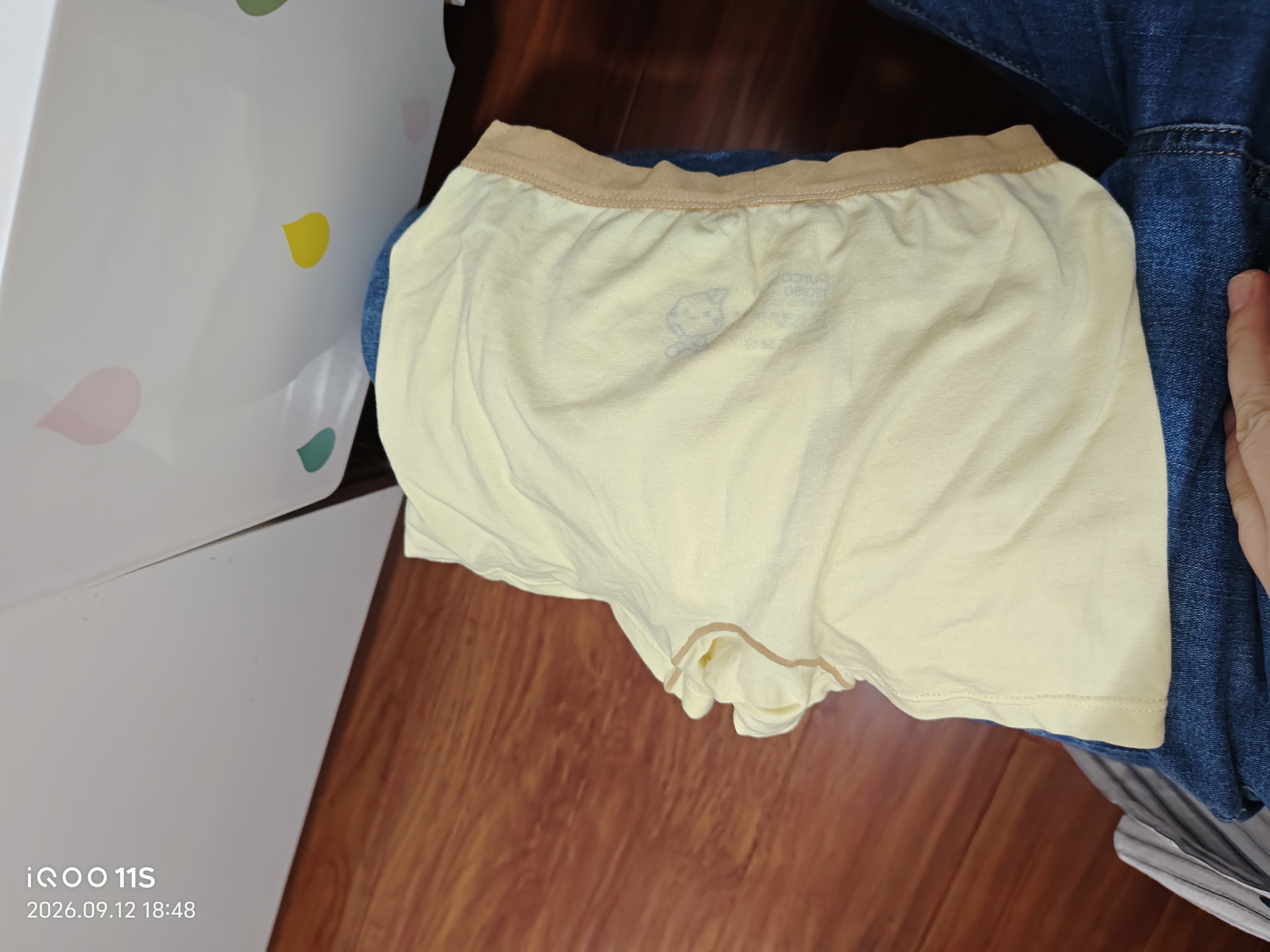 全棉时代儿童抗菌内裤3条装男童女童平角裤宝宝四角裤透气6-12岁男女孩 实拍图