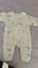 童泰新生婴儿衣服连体衣秋冬加厚夹棉初生宝宝蝴蝶衣爬服 紫色 66cm 实拍图