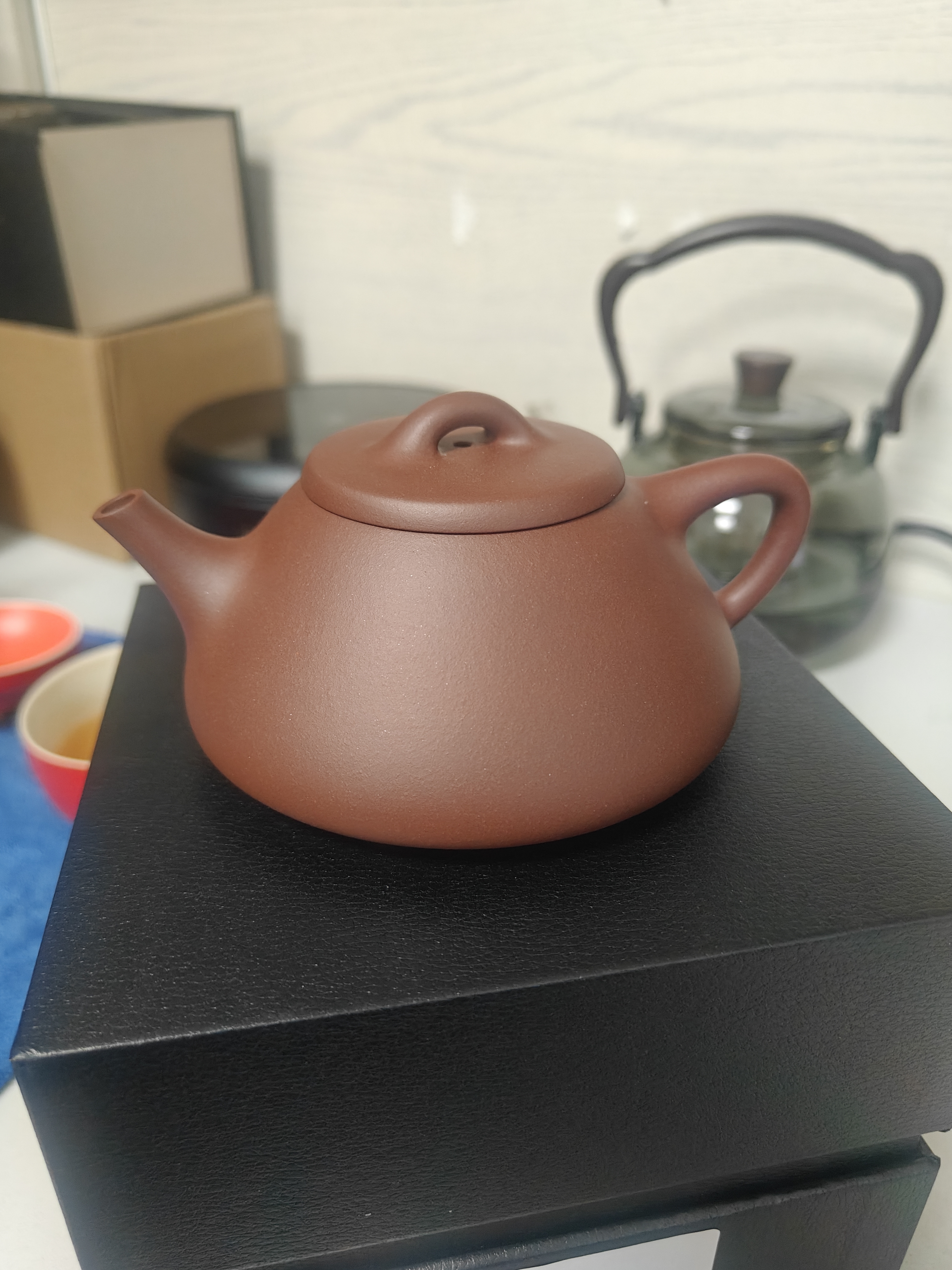 百年利永宜兴紫砂壶纯全手工原矿紫泥子冶石瓢壶功夫茶具泡茶壶家用送礼 实拍图