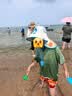 卡尔美（KELME）儿童防晒帽遮阳帽子夏季防紫外线男女童披风大帽檐海边沙滩太阳帽 实拍图