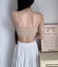 完美记忆徐艺洋同款粉底液内衣吊带裹胸女挂脖式抹胸无痕隐形美背文胸罩 实拍图
