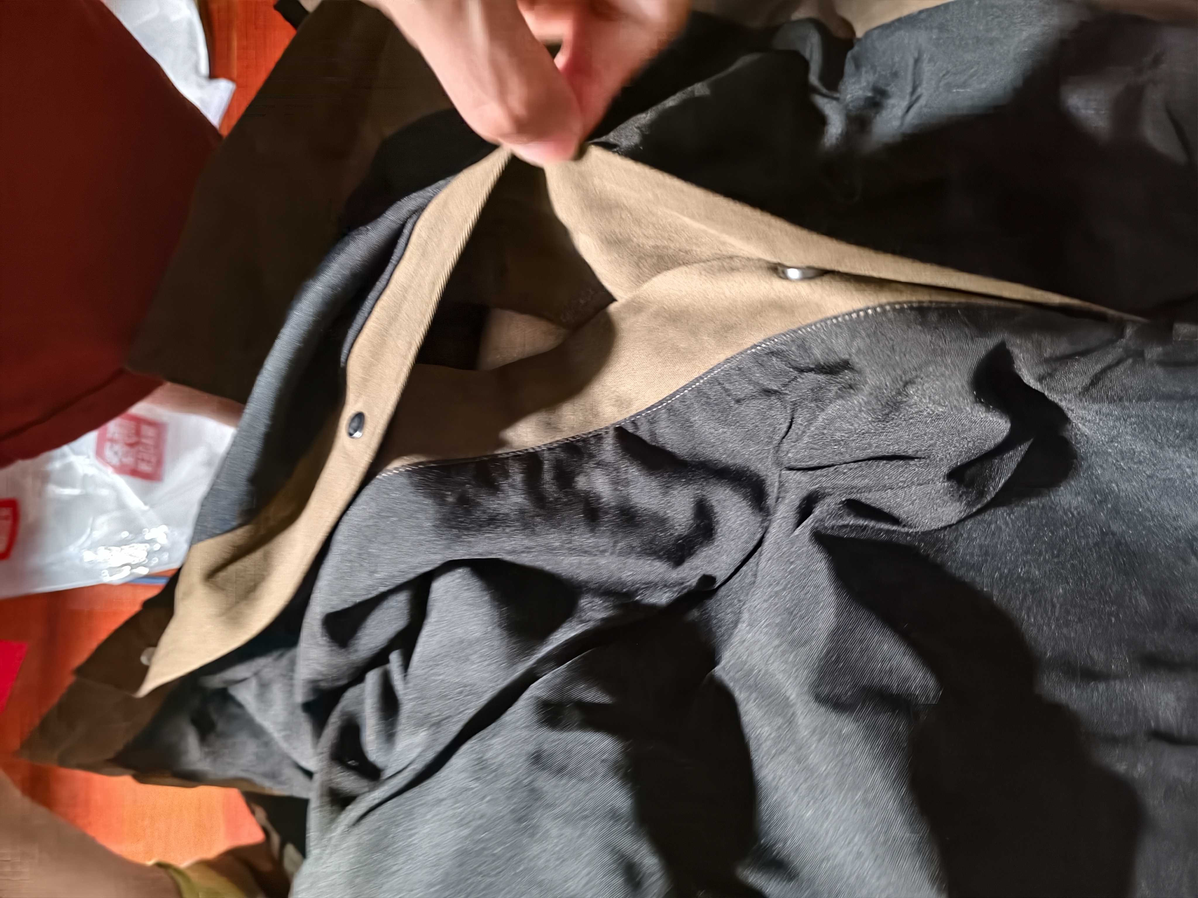 马登工装 美式复古磨毛连帽风衣男M51改良做旧全棉防风字母印花外 咖啡色 （宽松偏大） L 实拍图