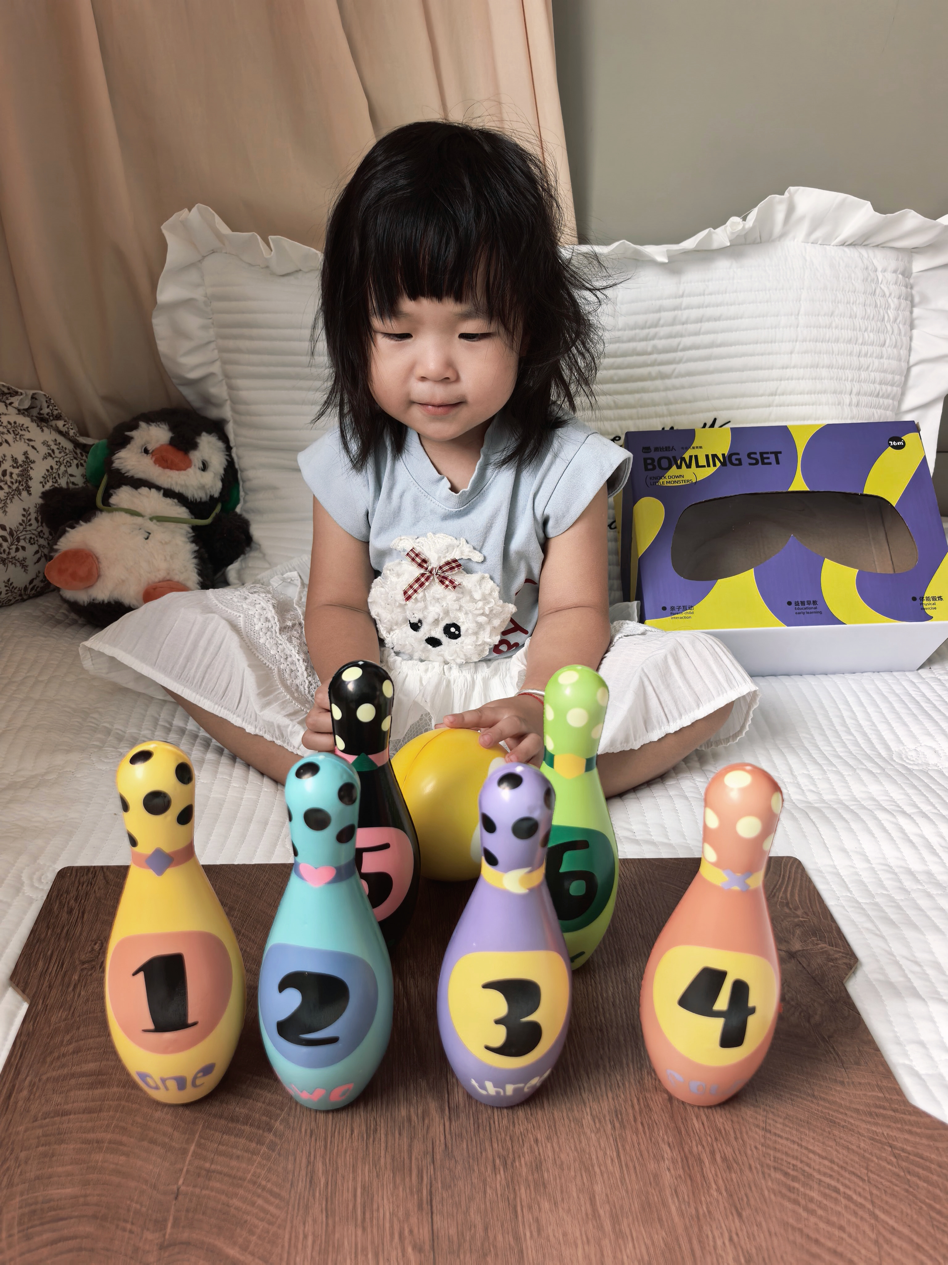 波比超人保龄球玩具儿童套装大号实心棉室内宝宝益智早教2-3岁球类男女孩6 实拍图