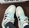 adidas ENTRAP美式校园风运动鞋少年感复古篮球风板鞋阿迪达斯 白色/矾土棕/黑色   42 实拍图
