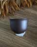 颐壶春高档宜兴原矿紫砂主人杯茶杯 家用品茗杯功夫茶具 百目老紫泥130c 1个见真杯 130ml 1只 实拍图