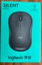 罗技（Logitech）M220 轻音鼠标 无线鼠标 办公鼠标 对称鼠标 带无线微型接收器 灰黑色 实拍图