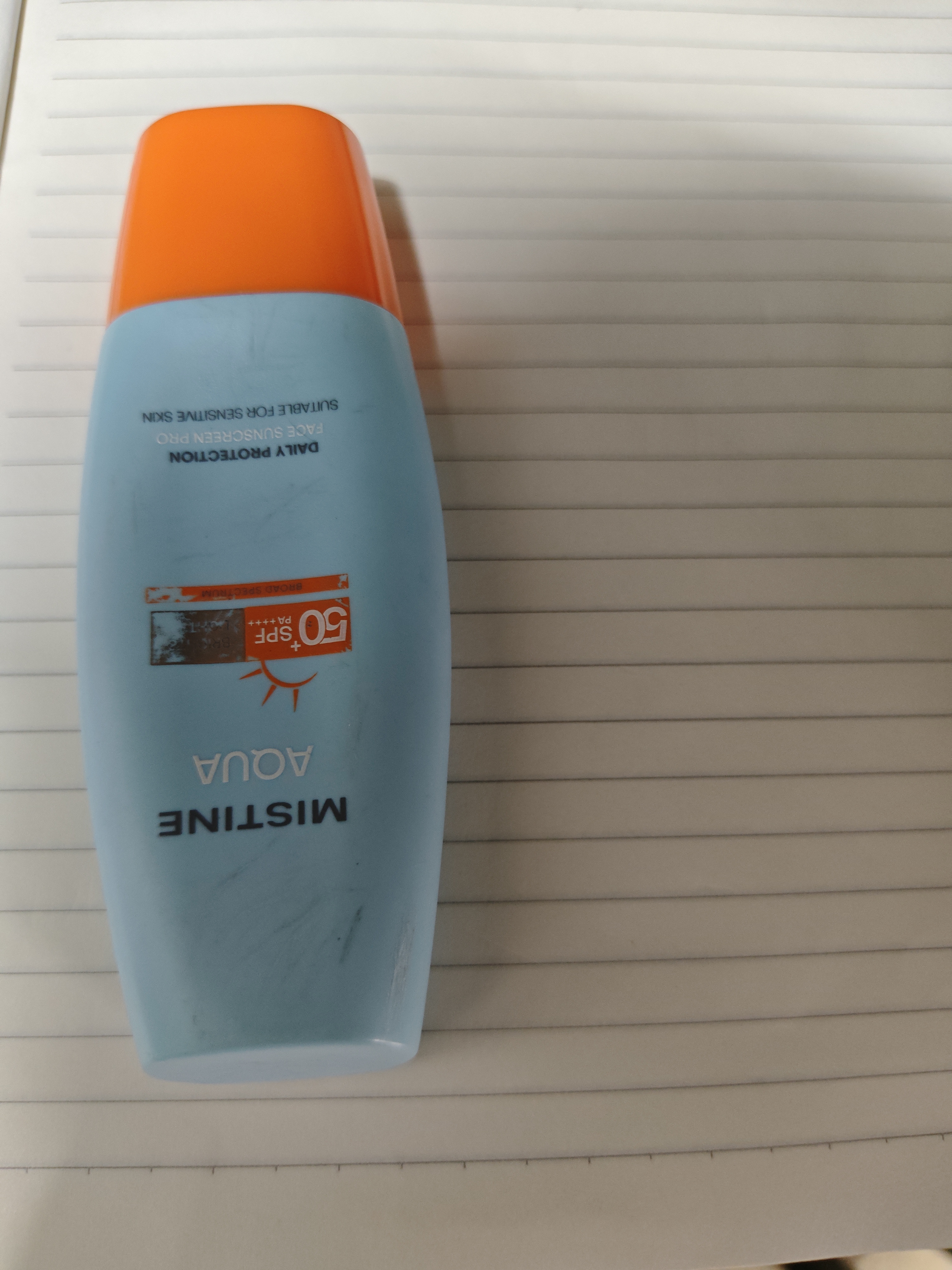 Mistine蜜丝婷防晒霜小黄帽面部水感养肤防水汗60ml*2军训男女通用 实拍图