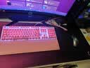 雷蛇（Razer）黑寡妇V3 机械键盘 游戏键盘 104键 RGB背光 游戏电竞 粉晶 绿轴 带腕托 实拍图