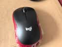 罗技（Logitech）M185鼠标 无线鼠标 办公鼠标 对称鼠标 黑色红边 带无线2.4G接收器 实拍图