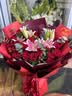 来一客鲜花速递玫瑰百合鲜花送老师女友表白生日礼物全国同城配送 19朵红玫瑰粉百合花束 实拍图