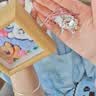 老凤祥足银项链女生款锦鲤平安长命锁吊坠首饰生日纪念日礼物送女友老婆 粉绳款*平安锁*本地仓/就近发货 实拍图