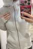 lululemon丨Scuba™ 女士拉链连帽衫*拉绒 杂色核心超浅灰(LW3KAMS) S /6 实拍图