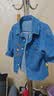 嘟嘟家宝宝牛仔衬衫秋款男童上衣时尚儿童外套装女童童装 牛仔蓝 90 实拍图