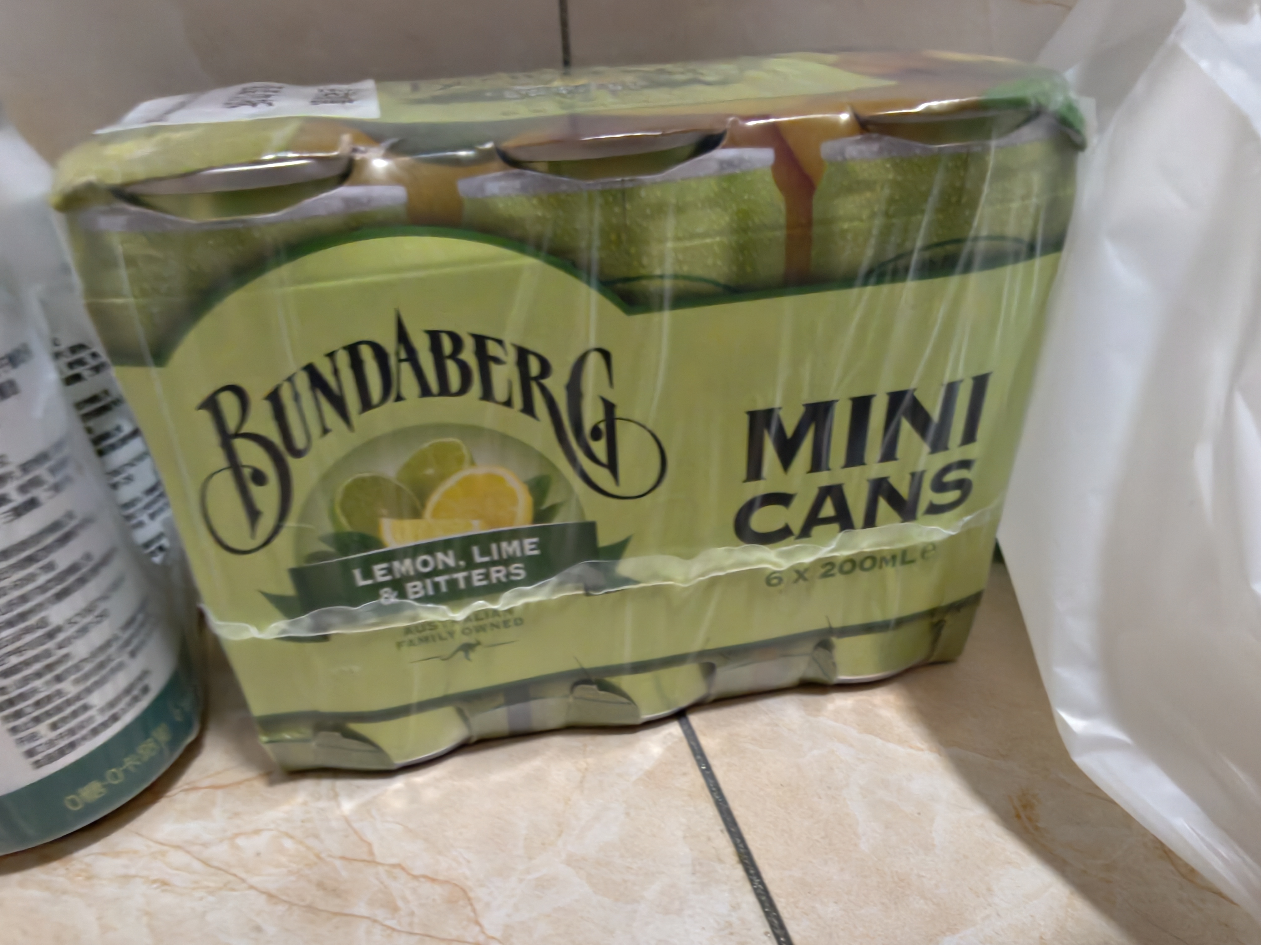 宾得宝（Bundaberg）澳洲原装进口含气青柠汁饮料200ml*6Mini罐 特调调酒果汁气泡水 实拍图