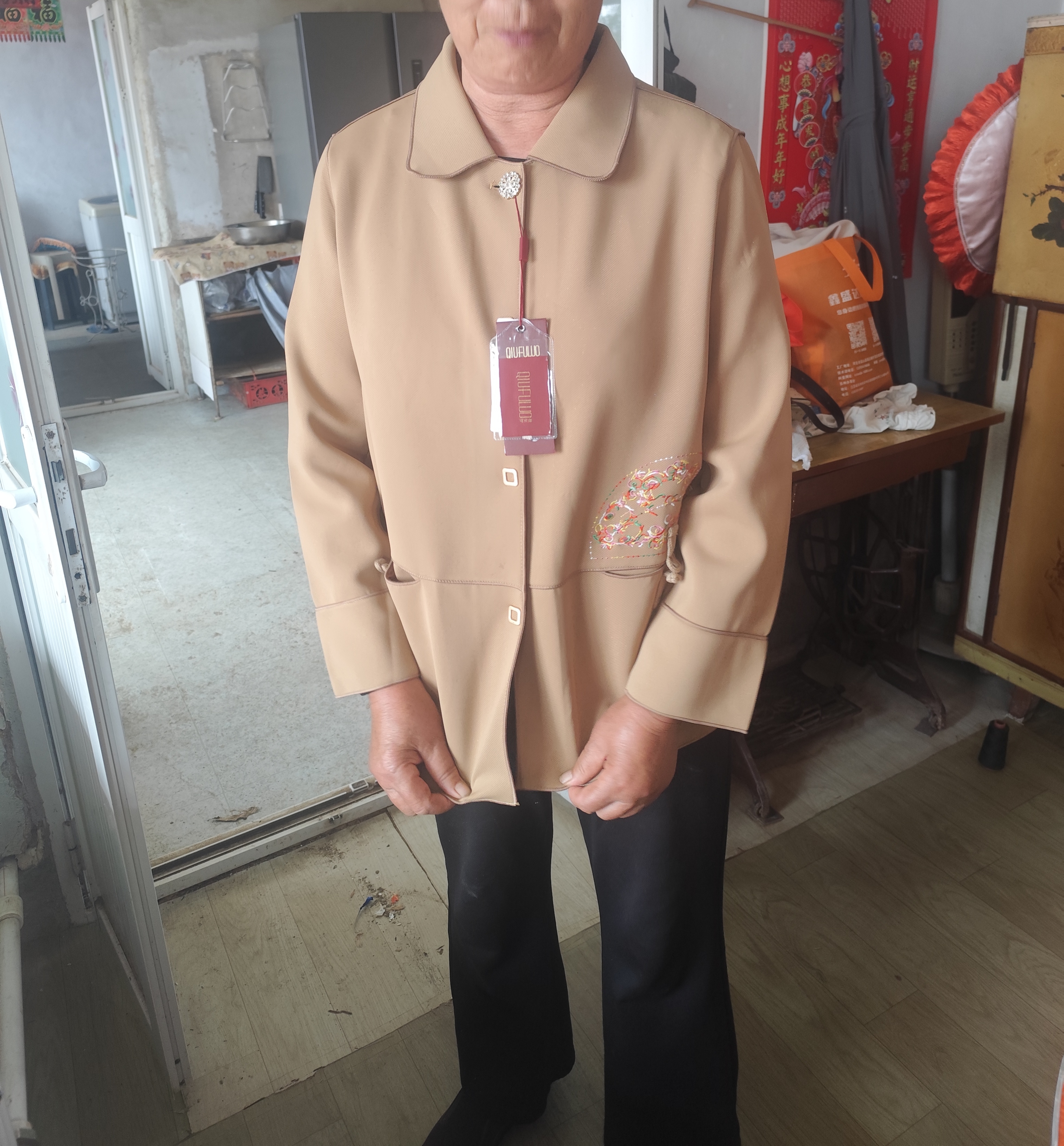 秋芙罗2026妈妈秋装新款外套中式夹克中老年女装春秋50岁60洋气百搭衣服 实拍图