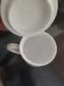 陶相惠景德镇高白瓷玉泥茶杯带盖会议水杯陶瓷办公杯纯白开会杯子360ml 实拍图
