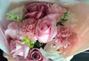 京东鲜花11朵玫瑰香皂永生花束康乃馨混搭生日礼物女士送女友老婆中秋节 实拍图