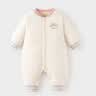 babylove【清仓】婴儿连体衣秋冬季衣服宝宝恒温保暖薄夹棉哈衣棉服 翠微绿 73cm 实拍图