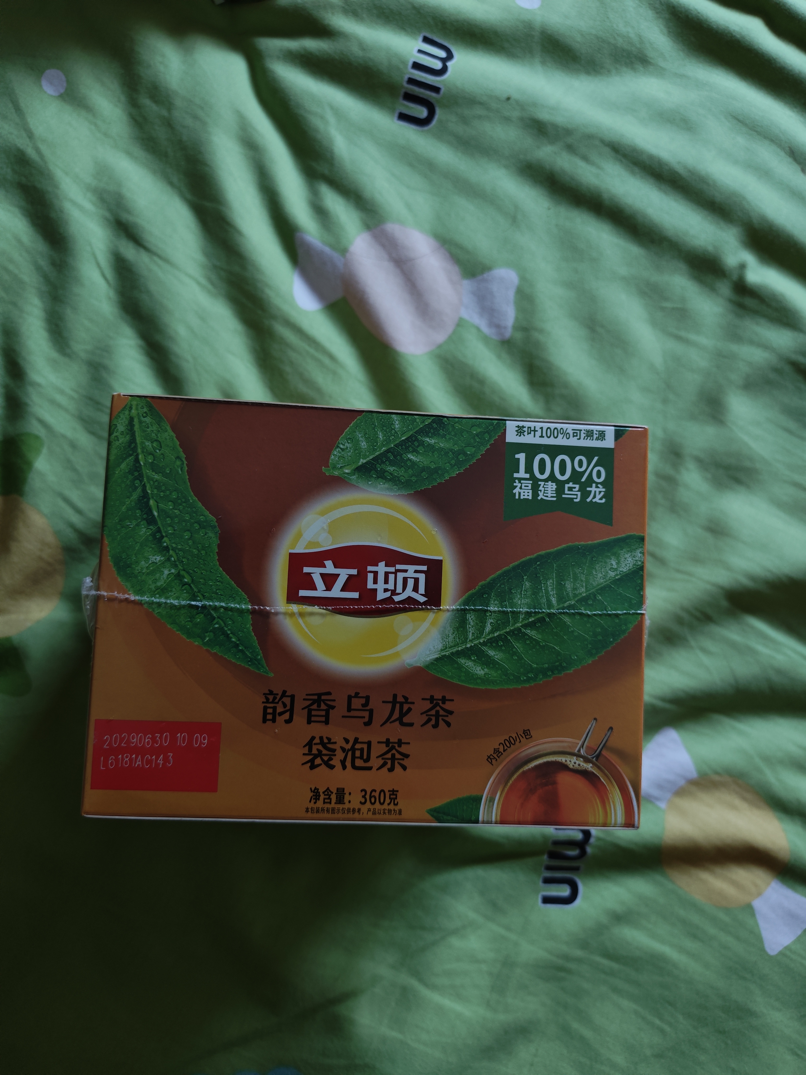 立顿乌龙茶 福建高山茶叶 袋泡茶包乌龙茶1.8g*200包 实拍图