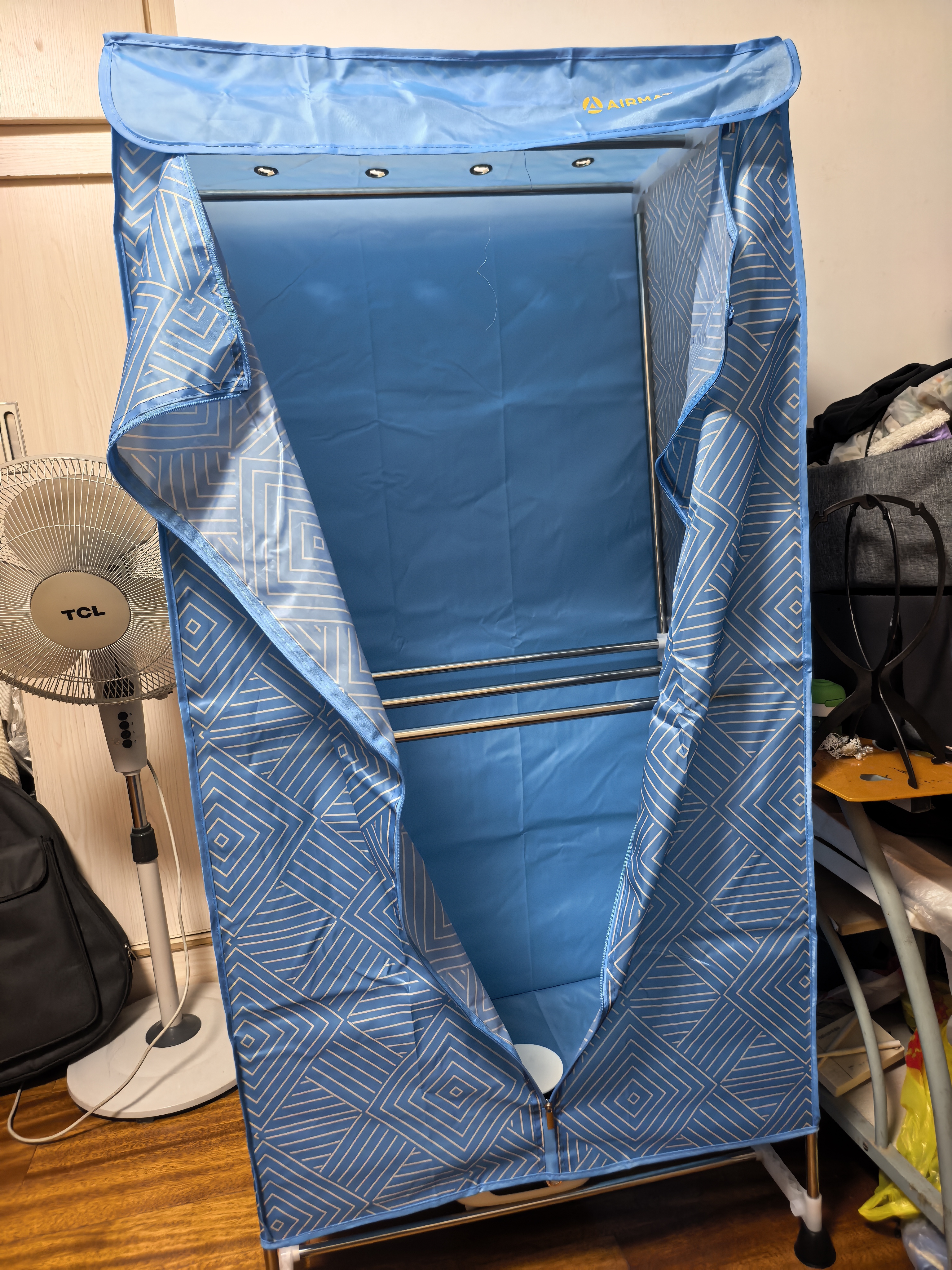 艾美特（AIRMATE）【双层大容量】烘干机家用干衣机烘衣机暖风机470L衣柜式定时婴儿内衣消毒机小型风干机 HG12-K5 实拍图