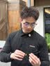 蔡司（ZEISS）镜片纯钛眉线框翻盖套镜磁吸眼镜男女大脸偏光墨镜近视三合一8866 黑枪色+3个套片【灰+黄+渐变蓝】 单买镜框 实拍图