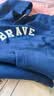 巴拉巴拉童装儿童卫衣男童秋冬女童加绒保暖连帽上衣洋气时尚舒适 深蓝80804 110 实拍图