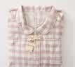 MUJI[自营限定款]女士无侧缝 双层纱织睡衣 纯棉家居服 浅粉红色 XL 实拍图